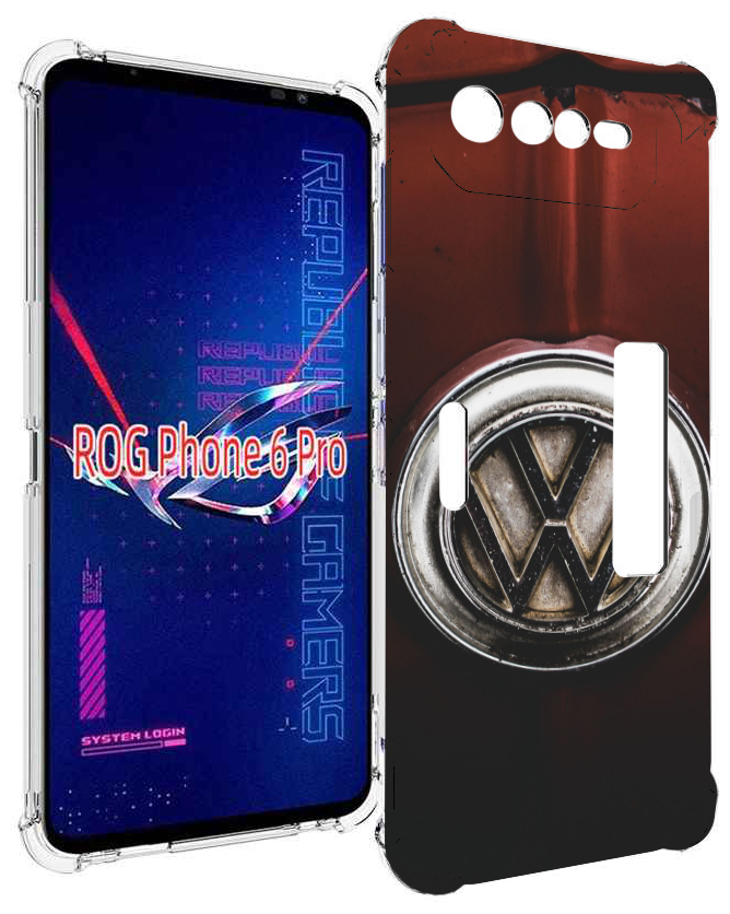 Чехол MyPads volkwagen фольскваген 1 мужской для Asus ROG Phone 6 Pro задняя-панель-накладка-бампер