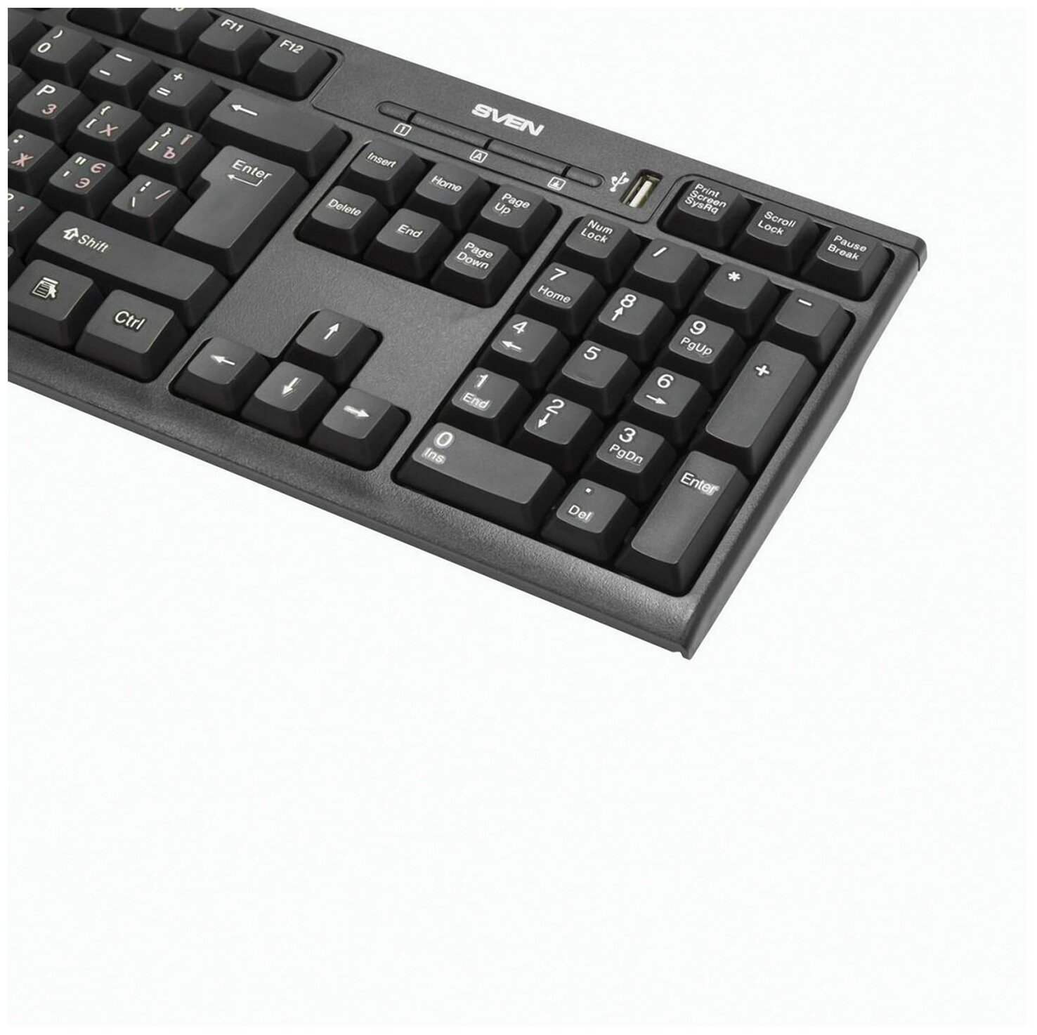 Клавиатура SVEN Standard 304, USB, черный - фотография № 10