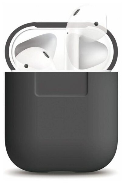 Силиконовый чехол для AirPods Elago Silicone Case (Dark Grey)