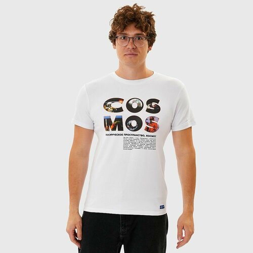 фото Футболка роскосмос, размер 48, белый