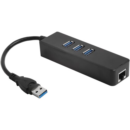 USB 3.0 Разветвитель на 3 порта + 10/100Mbps Ethernet Network -AP04 (77AP04)