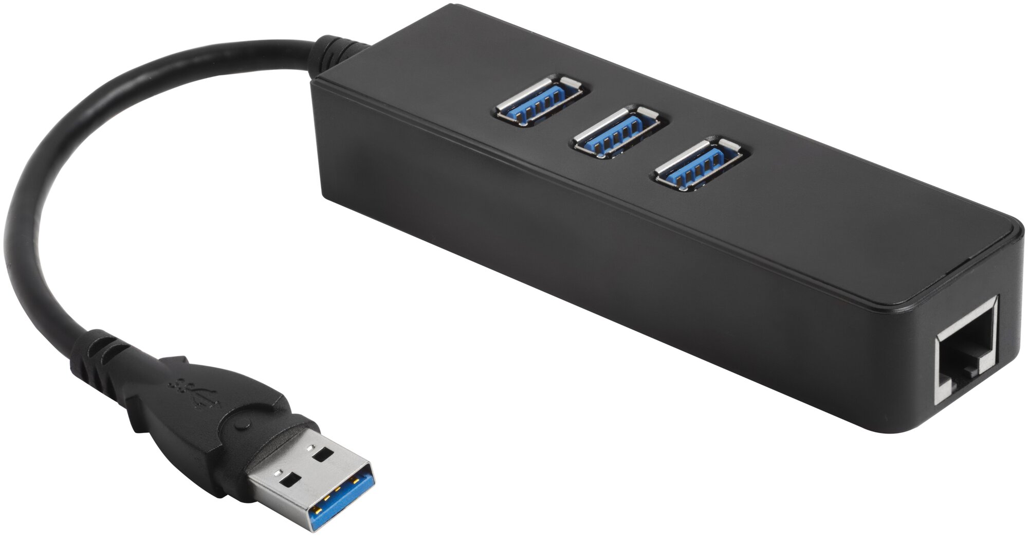 USB 3.0 Разветвитель на 3 порта + 10/100Mbps Ethernet Network -AP04 (77AP04)