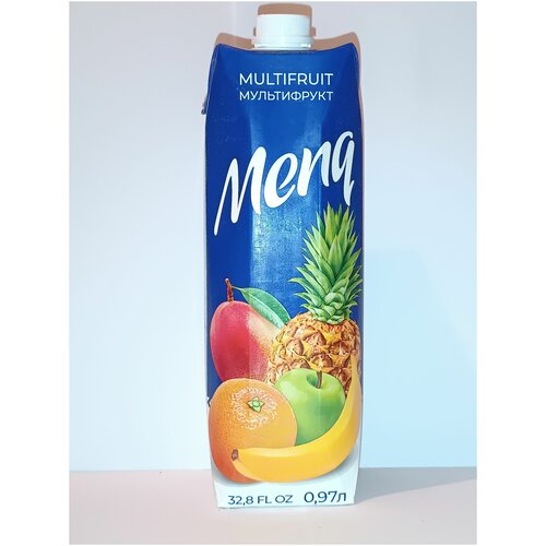 Натуральный сок Менк 1л (мультифрукт) упаковка 12шт