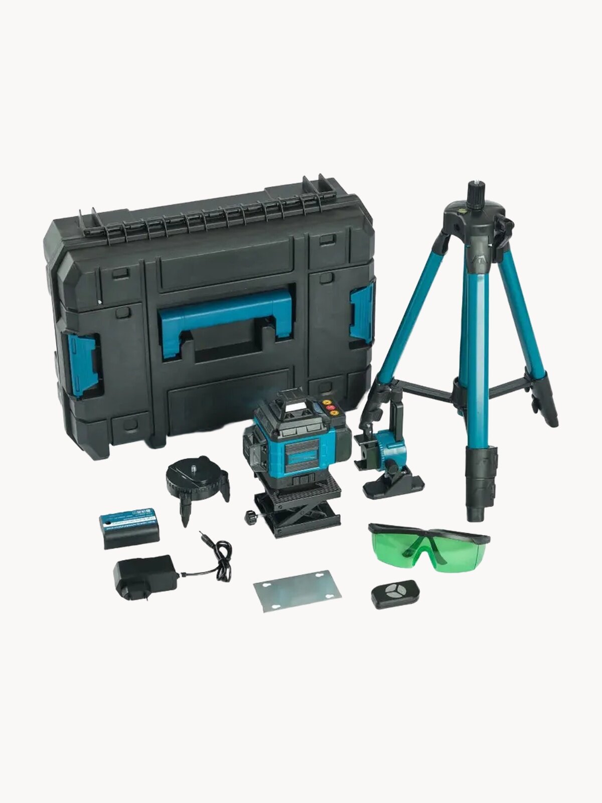 Профессиональный лазерный уровень строительный 360 4D Нивелир , 16 лучей с пультом управления и штативом