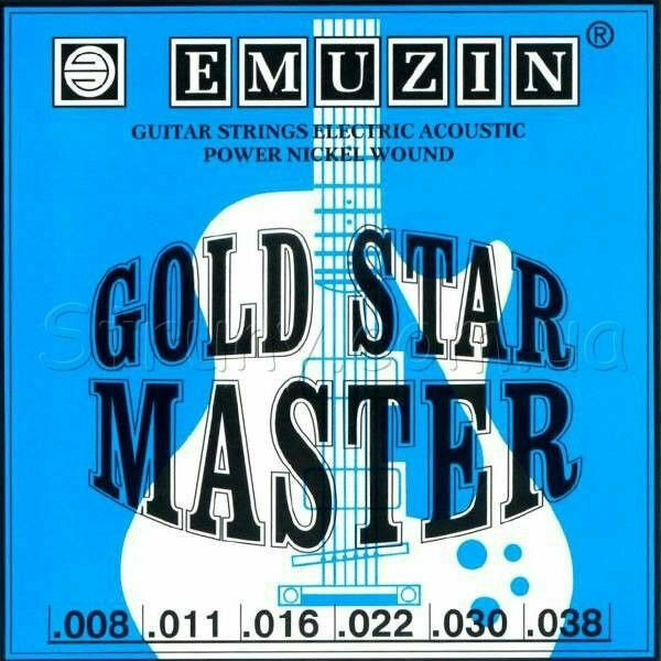 EMUZIN 'GOLD STAR MASTER' с обмоткой из нержавеющей стали /.008 .038/