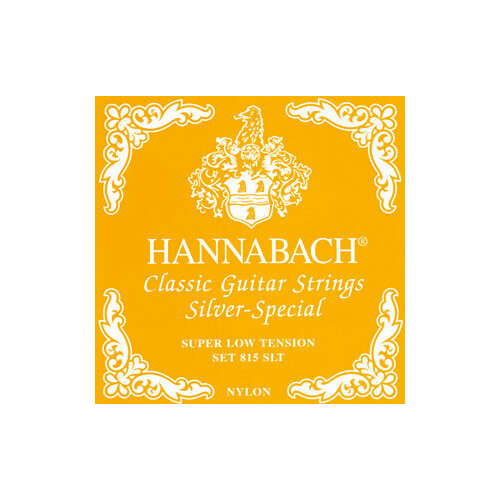 струны hannabach 900mht silver 200 815SLT Yellow SILVER SPECIAL Комплект струн для классической гитары нейлон/посеребренные Hannabach