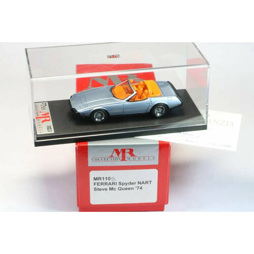 Ferrari 365 GTB/4 daytona spider nart open 1974 personal car steve mcqueen light blue metallic