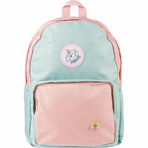 Рюкзак №1School голубой с розовым эмблема Единорог рюкзак 1school голубой с розовым эмблема единорог
