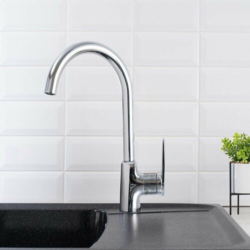 Смеситель для кухни KALUD K4038 латунь с поворотным изливом