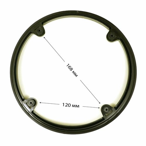 Защита звездочки шатуна велосипеда пластиковая 28/38/48 (4 отверстия) с крепежом