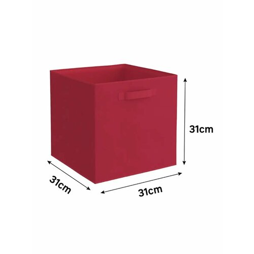 Короб 31x31x31 см 29.7 л полиэстер красный