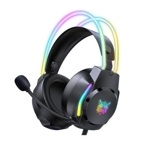 Наушники проводные игровые ONIKUMA X26 с подсветкой черный 1735₽