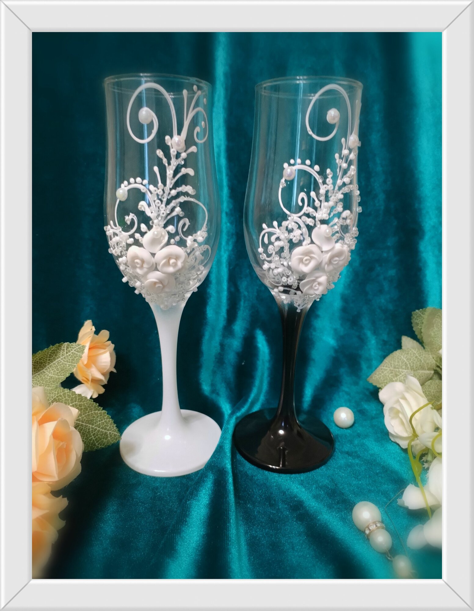 Свадебные бокалы 2 шт — фото 1