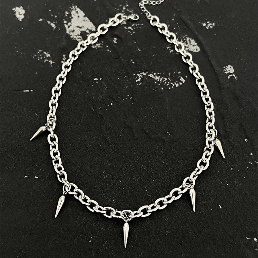 Колье, серебристый — фото 1