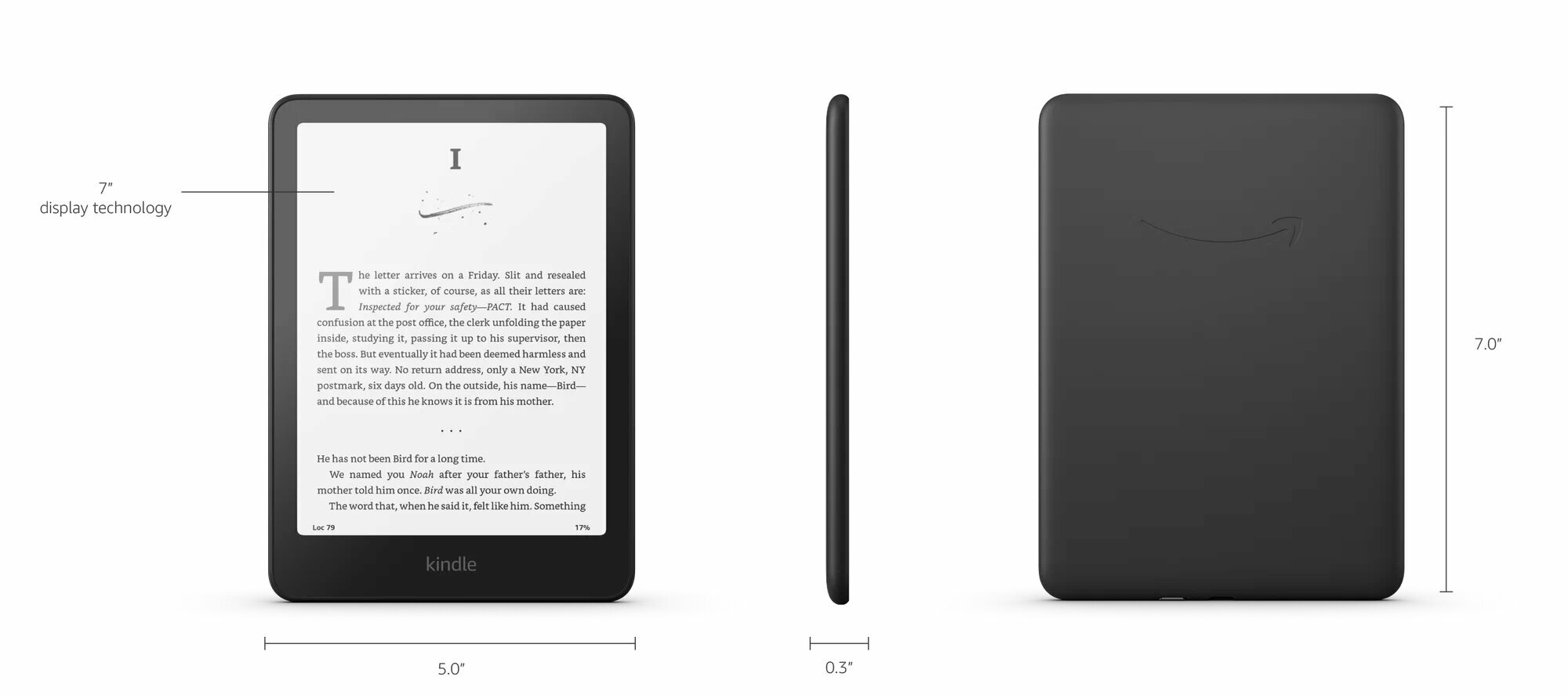 «7» Электронная книга Amazon Kindle PaperWhite 2024 12-gen 16Gb Special Offer (Black) — фото 1