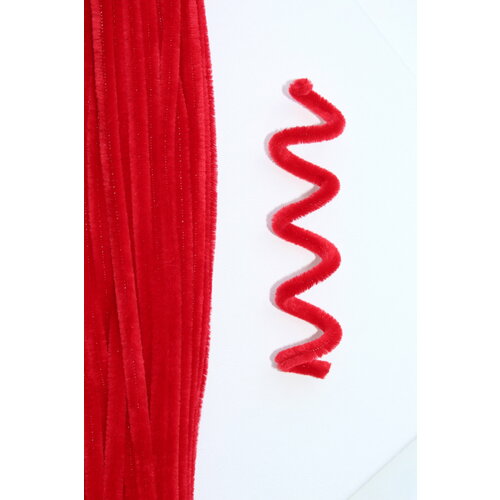 Проволока синельная для творчества и рукоделия зеленая, 100 штук 0,6х30 см, Моя Вещь