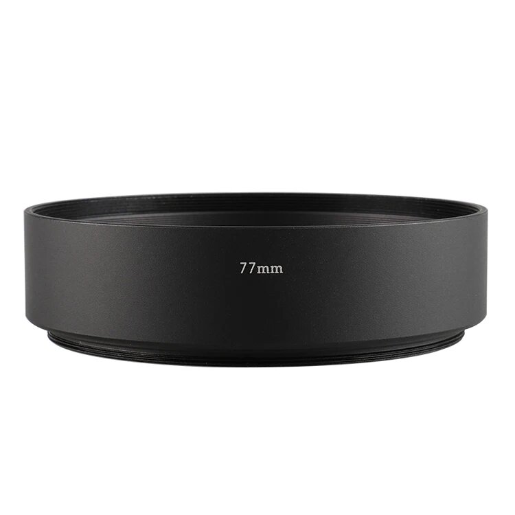 Профессиональная металлическая бленда для объектива Canon Nikon Sony Leica Olympus Pentax 77mm