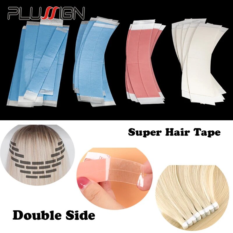 Plussign Двусторонняя лента для волос Ultra Hold 72 шт, White Tape 6Pcs