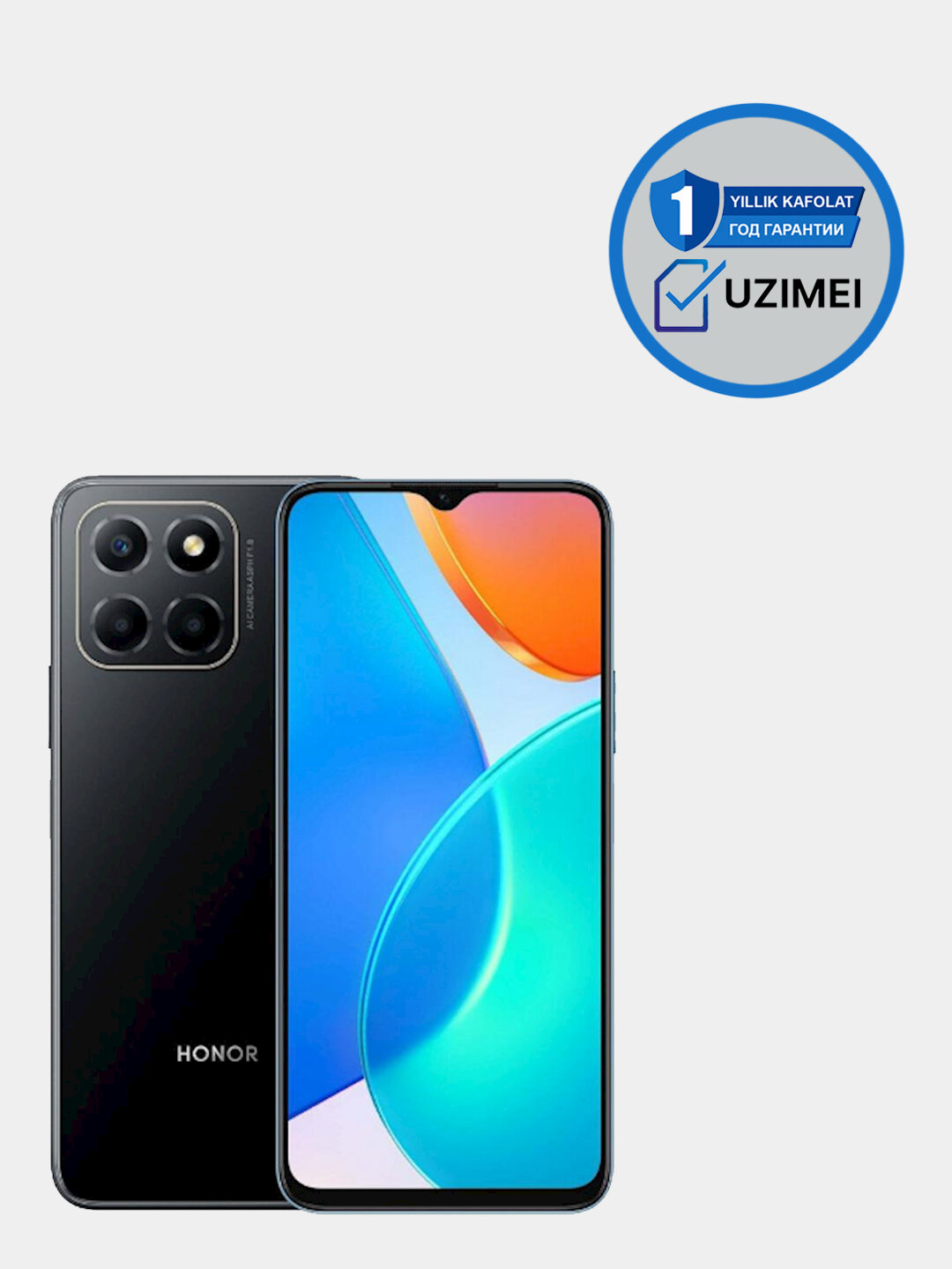 Смартфон Honor X6b 6\256 Midnight Black, Процессор MediaTek Helio G85, аккумулятор 5200, Гарантия на устройство 1 год