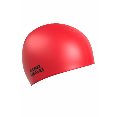 Шапочка для плавания MAD WAVE Intensive, красный