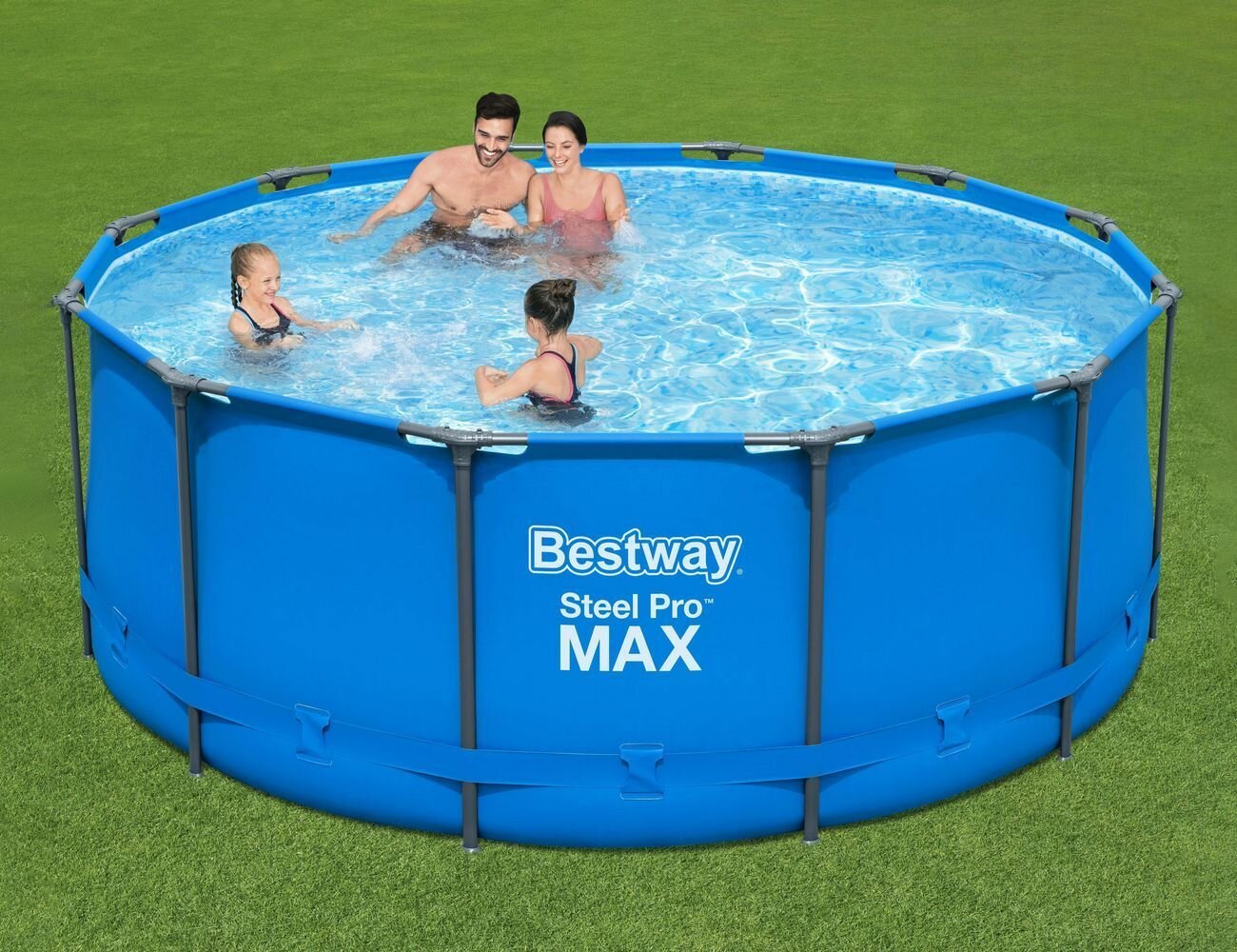 Бассейн каркасный Bestway Steel Pro Мах синий 366 х 122 см 14471