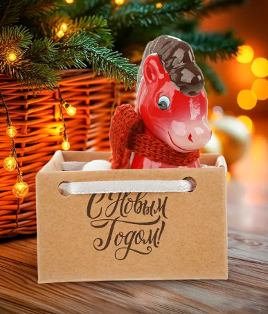 Сувенир новогодний "Лошадь" в виде символа 2026 года