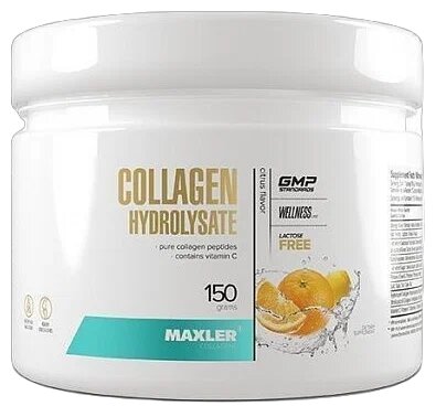 Maxler Collagen Hydrolysate пор., 150 г, апельсин и лимон