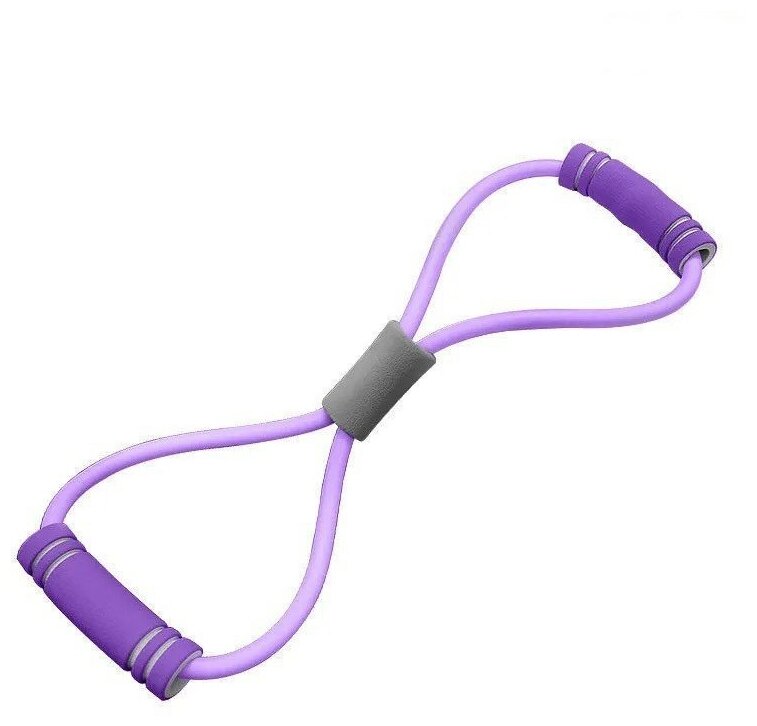 Трубчатый эспандер для фитнеса, Bentfores (пурпурный, длина трубки - 100 см, 33779)