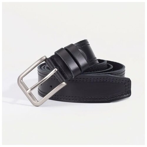 фото Ремень мужской, ширина 4 см, пряжка металл, цвет чёрный supreme