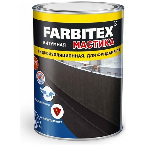 Farbitex Мастика битумная гидроизоляционная (17 кг) 4300003455 .