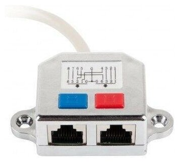 Разветвитель Gembird NCA-SP-01A UTP 1 порт RJ45 (T568A/T568B) -> 2 порта RJ45 10/100 BASE-T