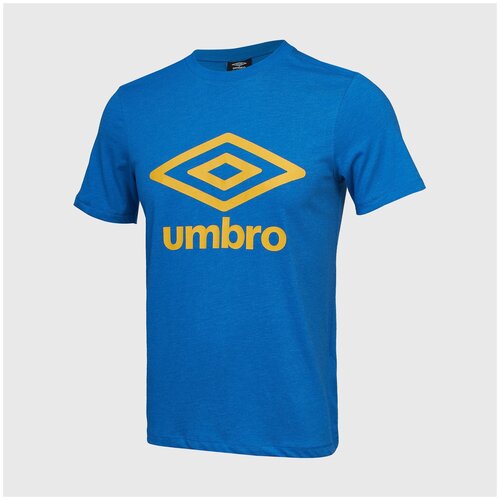 Футболка хлопковая Umbro Large Logo 65352U-KM9, р-р L, Синий