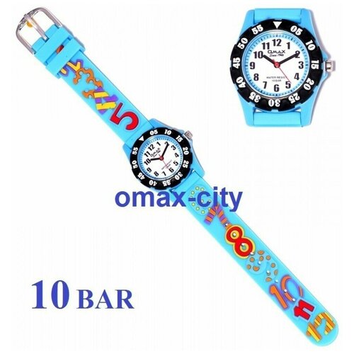 фото Наручные часы omax, голубой, голубой