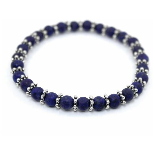 фото Handinsilver ( посеребриручку ) браслет из синего матового лазурита 6мм