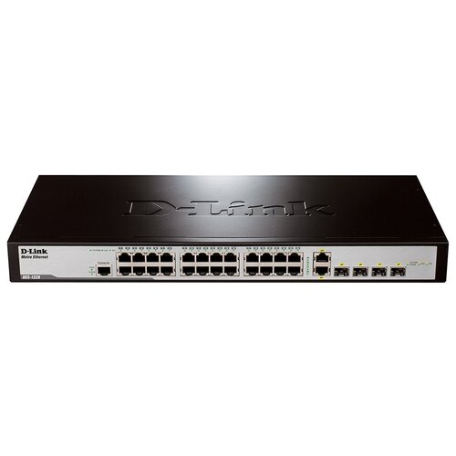Коммутатор D-link DES-1228/ME/B1A network managed industrial 8 port 10 100 1000base t 4 port 100 1000base x sfp ethernet switch