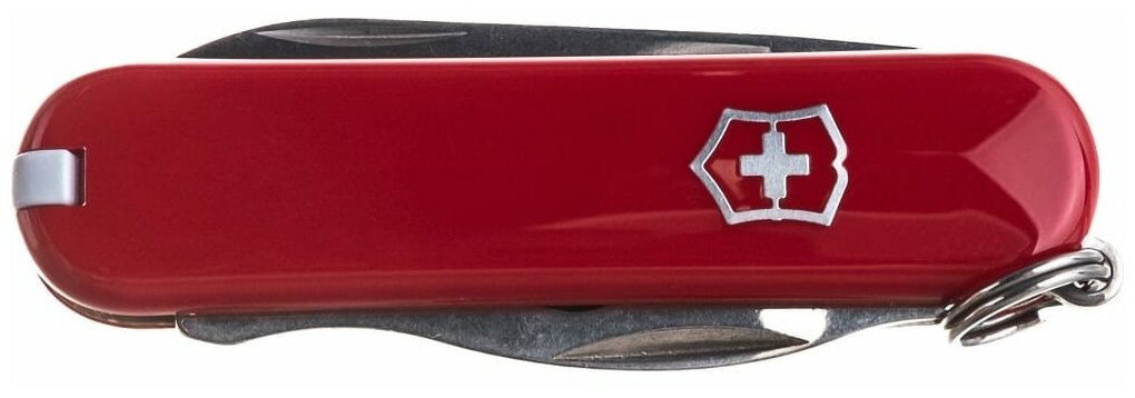 Victorinox Нож-брелок Classic Rally, 58 мм, 9 функ, красный 0.6163, 0.6163