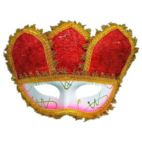 Маска карнавальная венецианская Корона модель 1 корона королевская карнавальная пластик арт 1