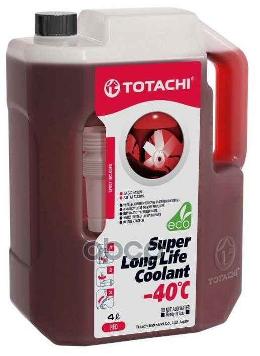 Охлаждающая Жидкость Totachi Super Llc Red -40c 4л. TOTACHI арт. 4589904520716