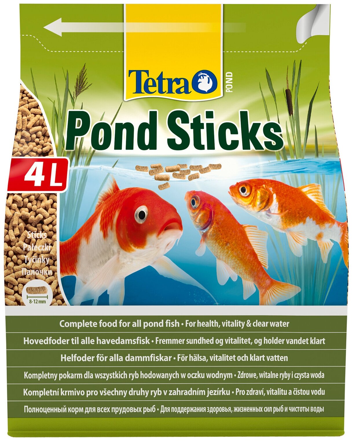 Корм для прудовых рыб Tetra Pond Sticks 4л основной гранулы - фотография № 3