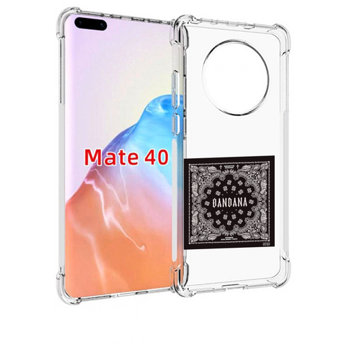 Чехол MyPads Bandana I Big Baby Tape для Huawei Mate 40 / Mate 40E задняя-панель-накладка-бампер чехол mypads bandana i big baby tape для itel vision 3 задняя панель накладка бампер