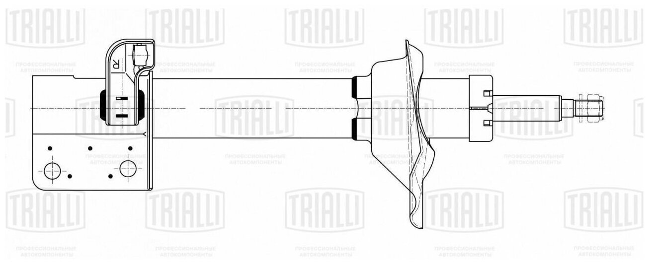 Амортизатор для а/м Subaru Forester (97-) задн. прав. (AG 22402), TRIALLI AG22402