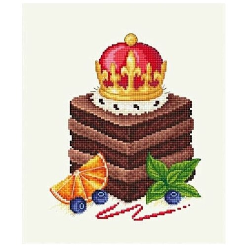Набор для вышивания Сделано с любовью Император 20x20 см, Десерты Ягоды Еда набор для вышивания сделано с любовью шоколадный остров 15x20 см десерты ягоды еда