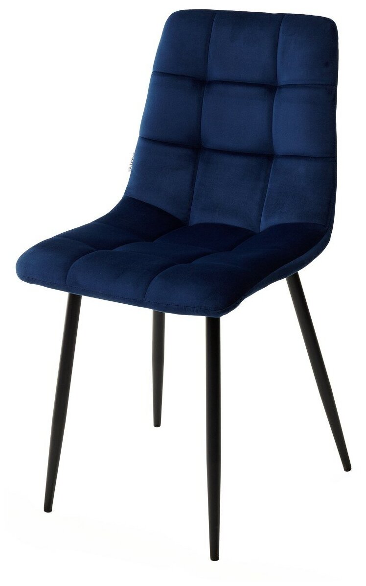 Стул CHILLI BLUVEL-86 NAVY BLUE, велюр