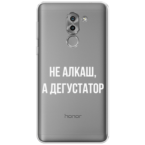 Силиконовый чехол на Honor 6X / Хонор 6Х Дегустатор, прозрачный силиконовый чехол на honor 6x хонор 6х синяя снежная гора прозрачный