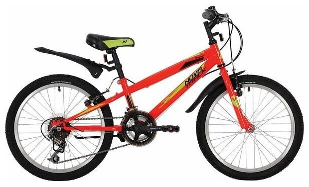 Велосипед для подростков NOVATRACK RACER 20, красный (20SH12V. RACER. RD20) (2020)