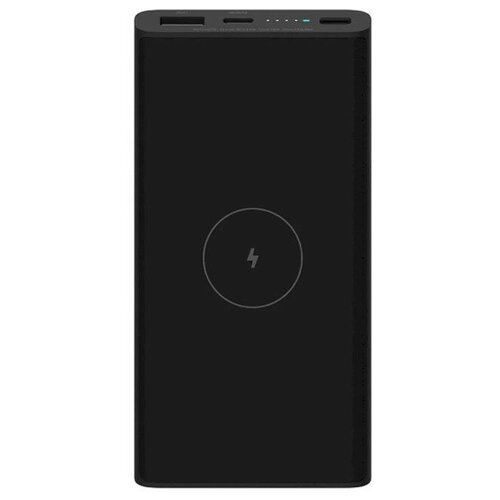 Внешний аккумулятор Xiaomi Mi 10W Wireless (BHR5460GL), USB/USB-C, 3 А, 10000 мАч, черный аккумулятор внешний xiaomi power bank 3 10000 mah 22 5w черный