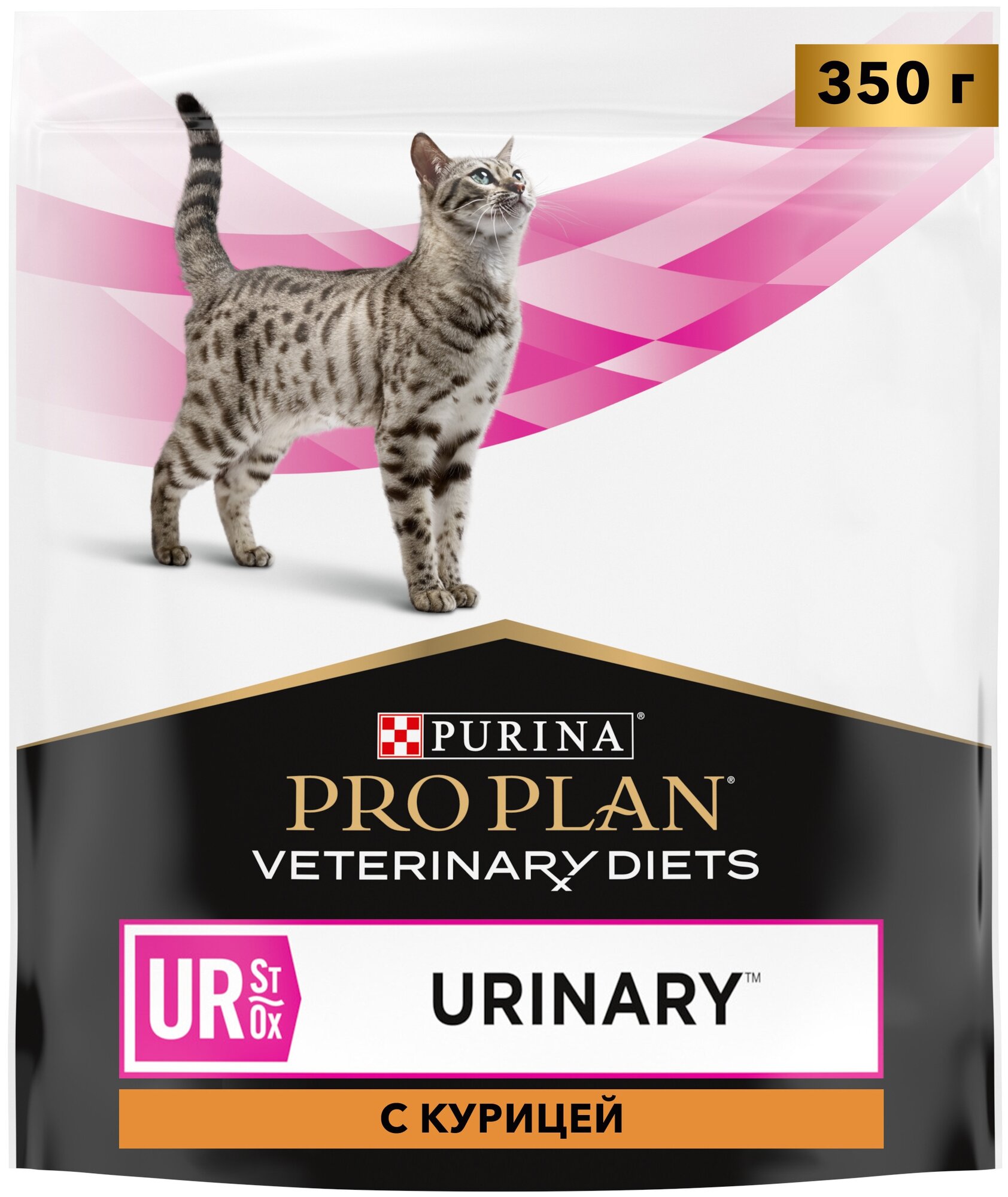 Сухой корм Pro Plan Veterinary diets UR корм для кошек при болезнях нижних отделов мочевыводящих путей c курицей, Пакет, 350 г