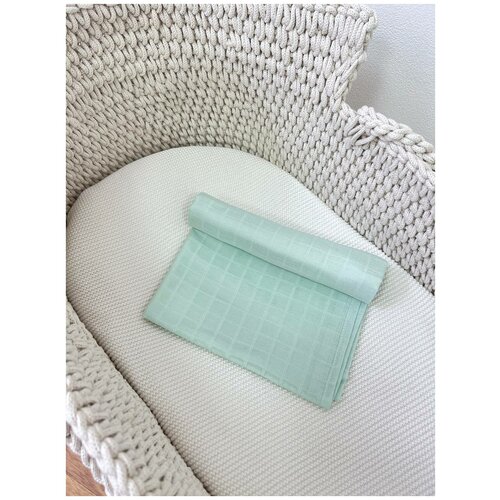 Мягкая муслиновая пеленка для малышей bpkids 80х100 см, хлопок, оливка