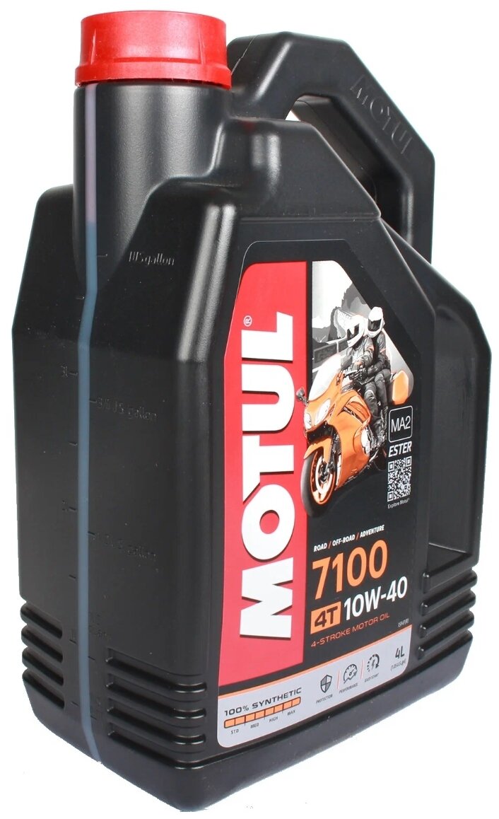 Motul 104092 7100 4T Synthetic Ester Motor Oil - 10W40 - 4L.