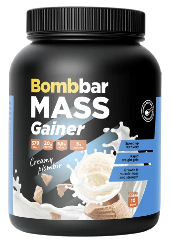 Bombbar Mass Gainer (1000 гр) (сливочный пломбир)